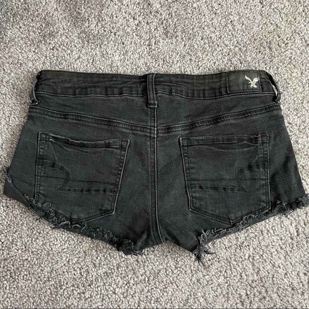 American Eagle Outfitters Super Stretch Super Low Shortie Jean Shorts- 4 - Picture 3 of 3